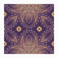 Gold And Purple Medium Glasses Cloth (2 Sides) by Dazzleway