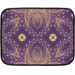 Gold And Purple Fleece Blanket (mini) by Dazzleway