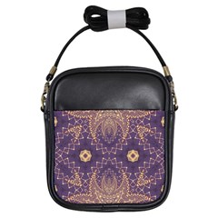 Gold And Purple Girls Sling Bag by Dazzleway