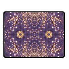 Gold And Purple Fleece Blanket (small) by Dazzleway