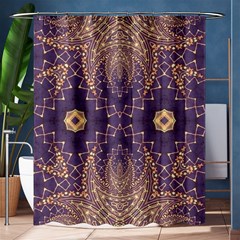 Gold And Purple Shower Curtain 60  X 72  (medium)  by Dazzleway