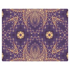 Gold And Purple Double Sided Flano Blanket (medium)  by Dazzleway