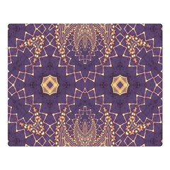 Gold And Purple Double Sided Flano Blanket (large)  by Dazzleway