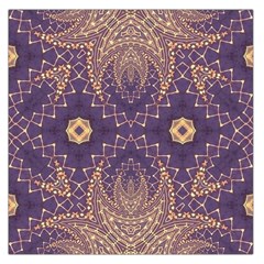 Gold And Purple Large Satin Scarf (square) by Dazzleway