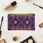 Gold and purple Cosmetic Bag (XS) Back