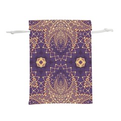 Gold And Purple Lightweight Drawstring Pouch (s) by Dazzleway