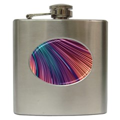 Metallic Rainbow Hip Flask (6 Oz) by Dazzleway