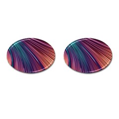 Metallic Rainbow Cufflinks (oval) by Dazzleway