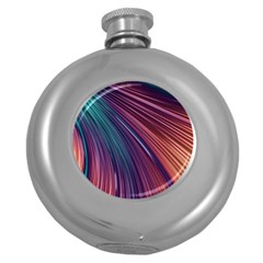 Metallic Rainbow Round Hip Flask (5 Oz) by Dazzleway