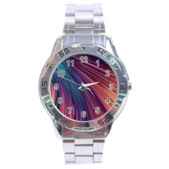 Metallic Rainbow Stainless Steel Analogue Watch by Dazzleway