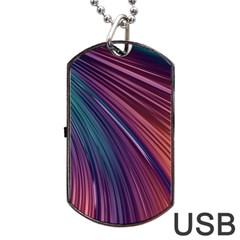 Metallic Rainbow Dog Tag Usb Flash (two Sides) by Dazzleway