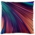 Metallic rainbow Large Flano Cushion Case (Two Sides) Front