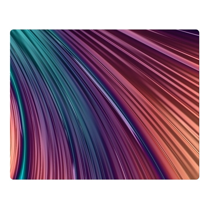 Metallic rainbow Double Sided Flano Blanket (Large) 