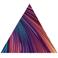 Metallic Rainbow Wooden Puzzle Triangle by Dazzleway