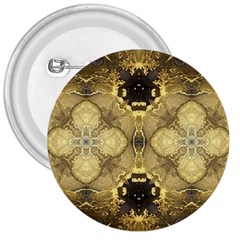 Black And Gold 3  Buttons by Dazzleway