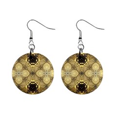 Black And Gold Mini Button Earrings by Dazzleway