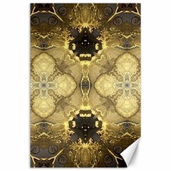 Black And Gold Canvas 24  X 36  by Dazzleway