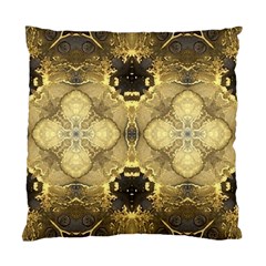 Black And Gold Standard Cushion Case (one Side) by Dazzleway