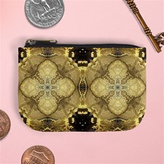 Black And Gold Mini Coin Purse by Dazzleway