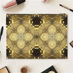 Black and gold Cosmetic Bag (XL) Back