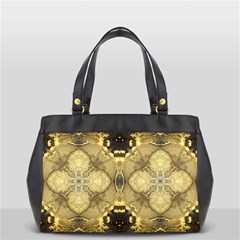 Black And Gold Oversize Office Handbag (2 Sides) by Dazzleway