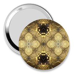 Black And Gold 3  Handbag Mirrors by Dazzleway