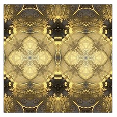 Black And Gold Large Satin Scarf (square) by Dazzleway