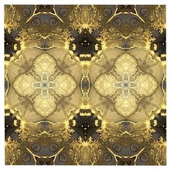 Black And Gold Wooden Puzzle Square by Dazzleway