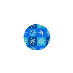 Snowflakes 1  Mini Buttons by Sobalvarro