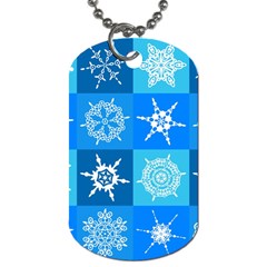 Snowflakes Dog Tag (two Sides) by Sobalvarro