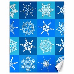 Snowflakes Canvas 18  X 24  by Sobalvarro