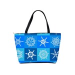 Snowflakes Classic Shoulder Handbag Back