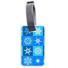 Snowflakes Luggage Tag (one Side) by Sobalvarro