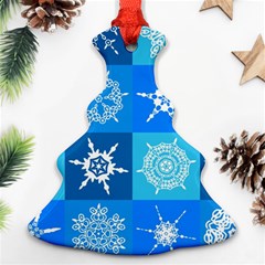 Snowflakes Christmas Tree Ornament (two Sides) by Sobalvarro