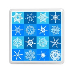 Snowflakes Memory Card Reader (square) by Sobalvarro