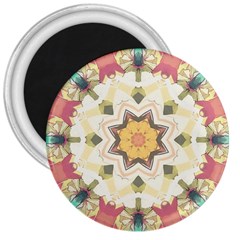 Cute Kaleidoscope 3  Magnets by Dazzleway