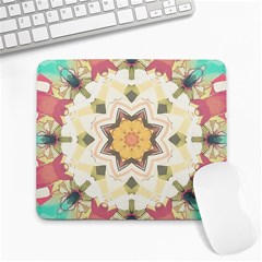 Cute kaleidoscope Large Mousepads