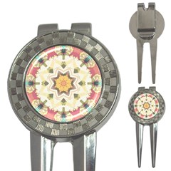 Cute Kaleidoscope 3-in-1 Golf Divots by Dazzleway