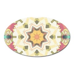 Cute kaleidoscope Oval Magnet