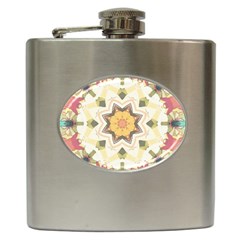 Cute kaleidoscope Hip Flask (6 oz)