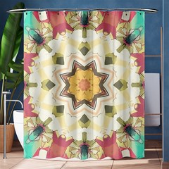 Cute Kaleidoscope Shower Curtain 60  X 72  (medium)  by Dazzleway