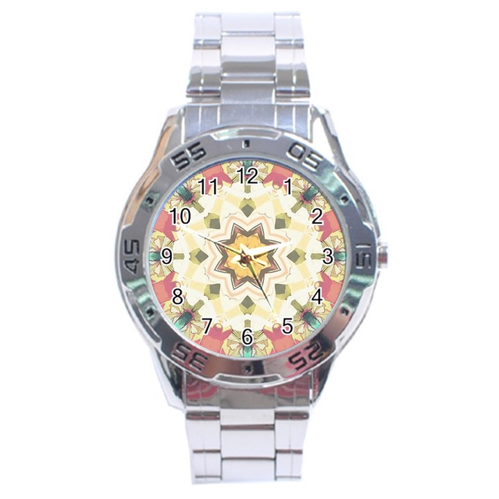 Cute kaleidoscope Stainless Steel Analogue Watch