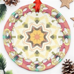 Cute kaleidoscope Ornament (Round Filigree)