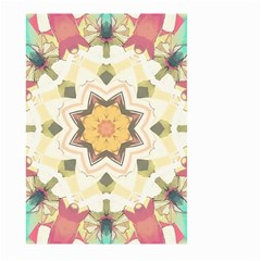 Cute Kaleidoscope Large Garden Flag (two Sides) by Dazzleway