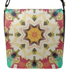 Cute Kaleidoscope Flap Closure Messenger Bag (s) by Dazzleway