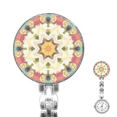 Cute Kaleidoscope Stainless Steel Nurses Watch by Dazzleway