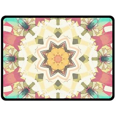 Cute kaleidoscope Double Sided Fleece Blanket (Large) 