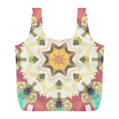 Cute kaleidoscope Full Print Recycle Bag (L)