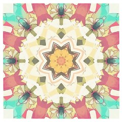 Cute Kaleidoscope Wooden Puzzle Square by Dazzleway