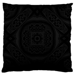 Black And Gray Standard Flano Cushion Case (one Side) by Dazzleway